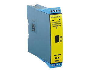 ترانسمیتر دمای صنعتی Rosemount 644 Rail Mount با عرض باریک ۲۳.۵ میلی‌متر، خروجی HART و قابلیت نصب روی ریل DIN جهت پایش دقیق دما در صنایع فرآیندی - موجود در فروشگاه دراک