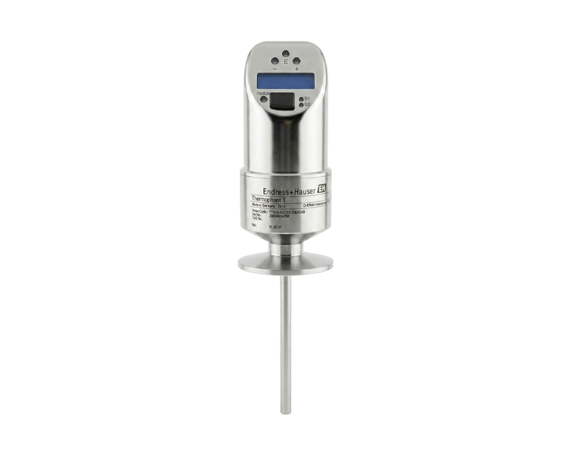Thermophant-T-TTR35 — دراک سوئیچ دما Endress+Hauser Thermophant T TTR35 با نمایشگر دیجیتال و اتصال فرآیندی صنعتی