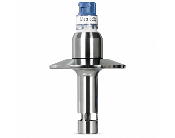 Dental implant abutment with blue cap used to anchor a crown/prosthesis in the jawbone