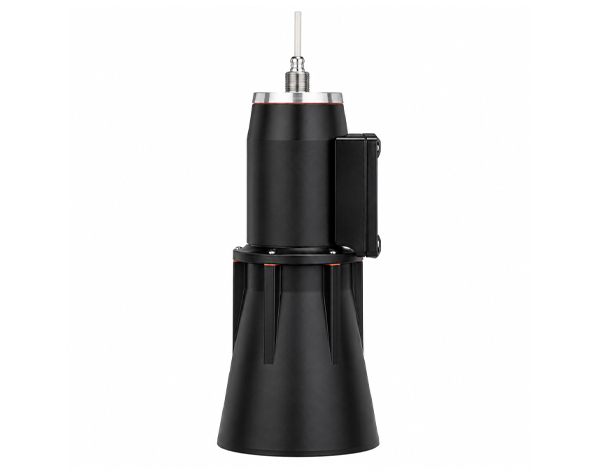 FDU-96 — DERAAK Black LED recessed downlight housing with side-mounted driver and conical base design