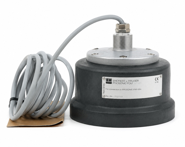 FDU83-ENDRESS-HAUSER — DERAAK Industrial load cell with a coiled gray cable and metal top connector