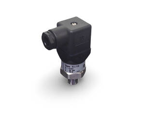 تصویر ترانسمیتر فشار WIKA A-10 با بدنه استیل و کانکتور استاندارد، مناسب برای اندازه‌گیری فشار در صنایع عمومی صنعتی