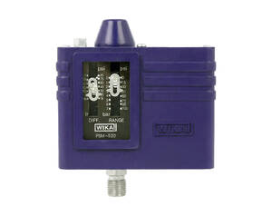 نمای فنی پرشر سوئیچ WIKA PSM-520 با اتصال G 1/4 و بدنه فلزی مناسب کنترل فشار پمپ و کمپرسور