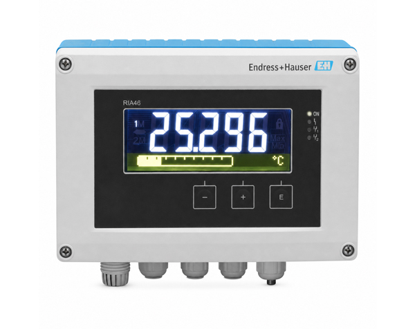 RIA46-process-indicator-with-control-unit — DERAAK نمای اندیکاتور فرآیند RIA46 اندرس هاوزر با نمایشگر LCD و کاربرد صنعتی
