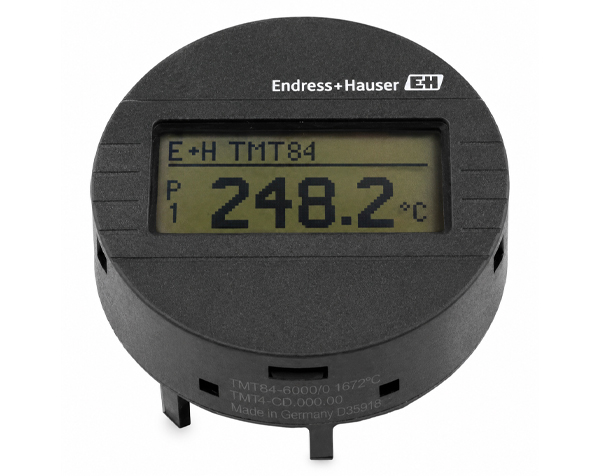 TID10 — DERAAK Endress+Hauser process temperature transmitter with LCD reading 248.2°C (P1)