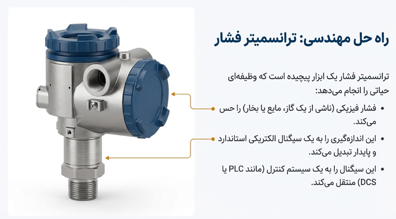 نحوه کارکرد ترانسمیتر فشار