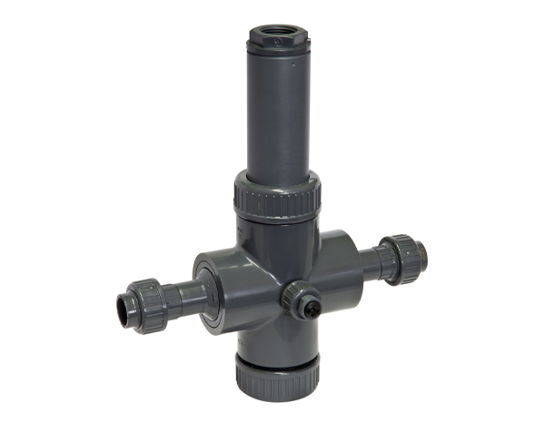 محفظه جریان (Flow Assembly) مدل Flowfit CYA251 اندرس هاوزر با بدنه PVC، مناسب برای نصب سنسورهای آنالیز آب در تصفیهخانههای صنعتی و فاضلاب.