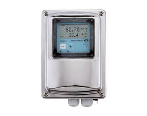 نمای روبه‌رو ترانسمیتر رسانایی Smartec CLD134 با بدنه استنلس استیل و طراحی بهداشتی